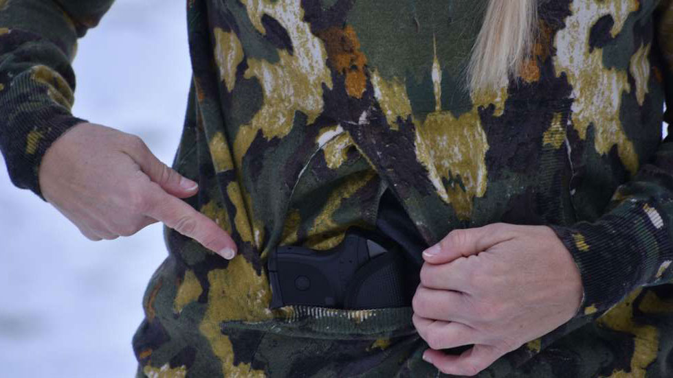 Yackley Cold Weather Gear Close View Concealed Carry Hoodie And Appendix Carry