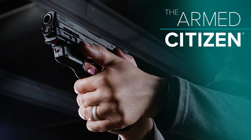 NRA Women The Armed Citizen Aiming A Pistol